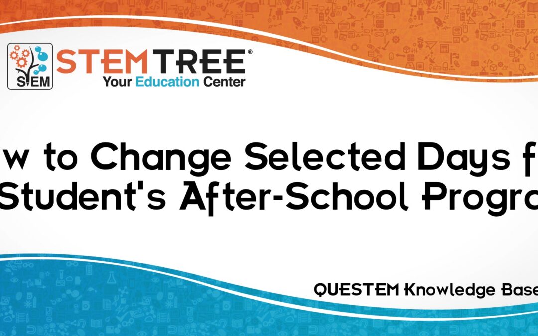 QUESTEM Change Days Selected